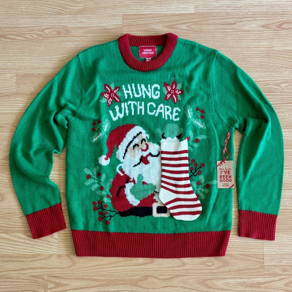 Urban Heritage Ugly Christmas Sweater Men’s Mediun